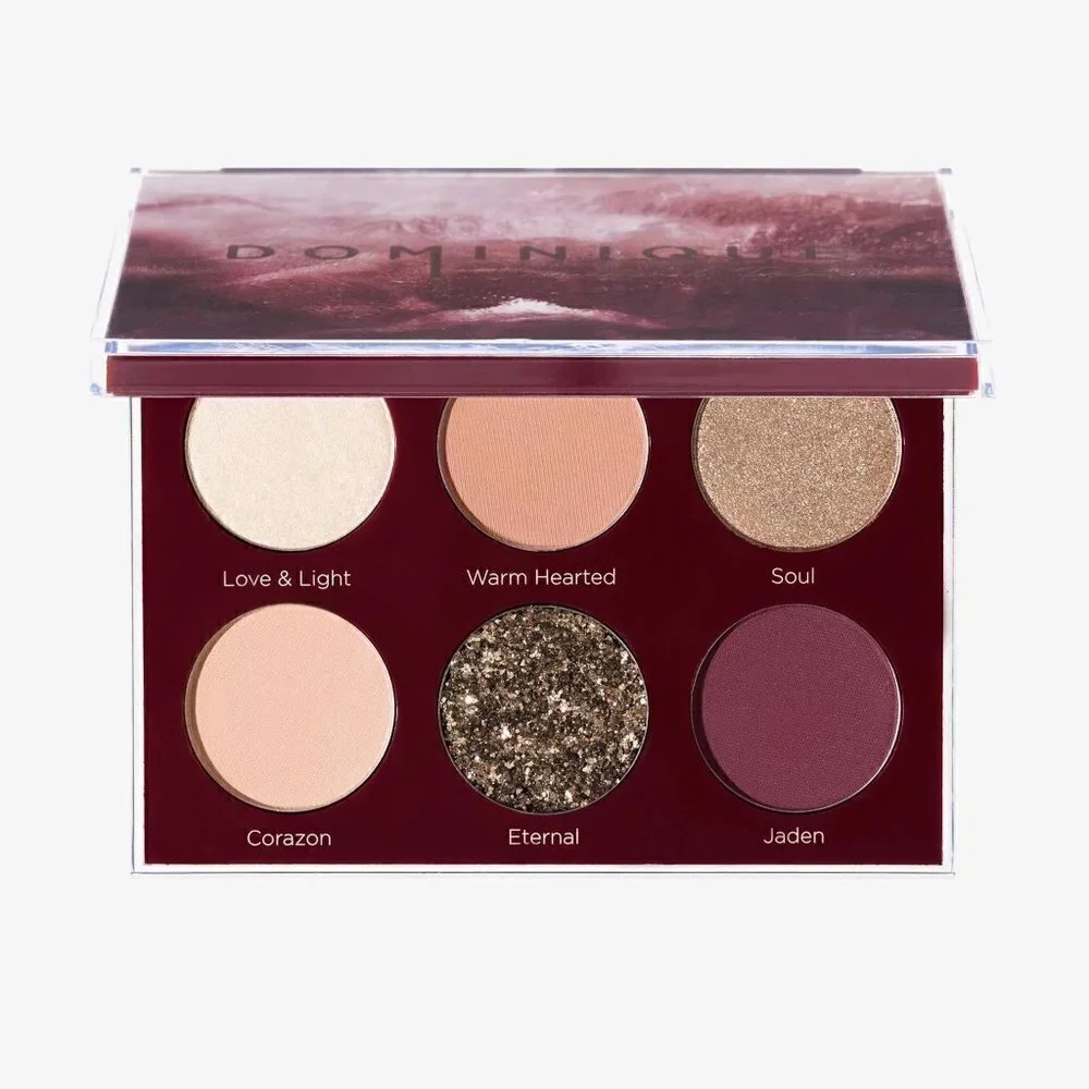 Dominique Cosmetics BNIB 6 Shade Shimmer & Matte Unconditional Eyeshadow Palette